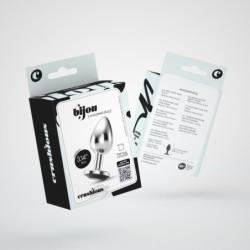 Plug Anal Joia Bijou Negre Mitjà Crushious Amb Bossa Aterciopelada Gratis