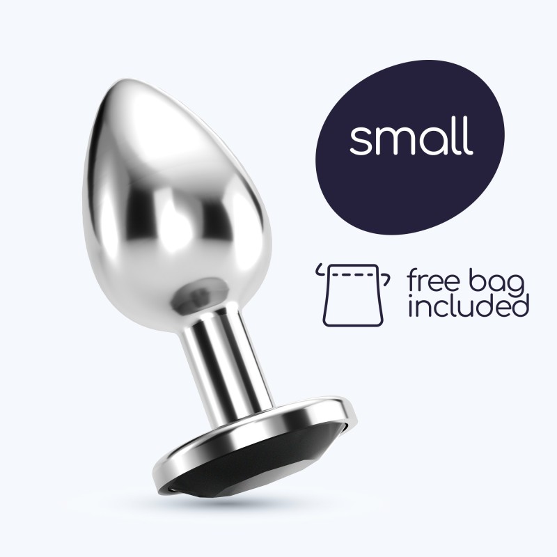 Anaalitulppa Bijou Korukivi Musta Pieni Crushious Ilmaisella Samettipussilla