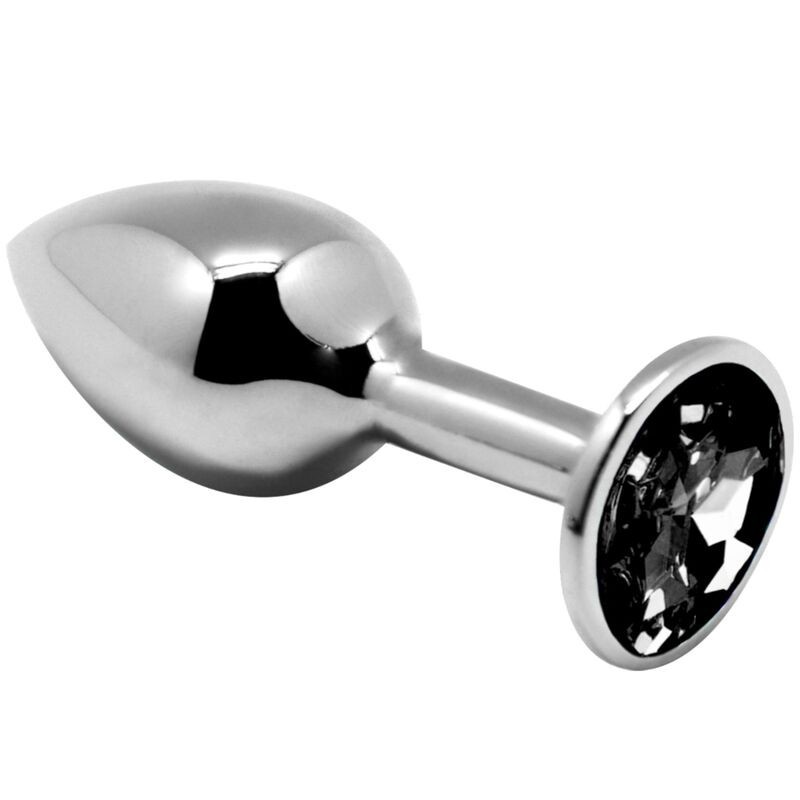 Plug Anale Mini in Metallo Nero Taglia L