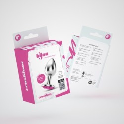Analinis Kamštelis Brangakmenis Bijou Rožinis Vidutinis Crushious Su Aksominiu Maišeliu Nemokamai
