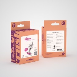 Plug Anal Joya Bijou Różowy Mały Crushious Z Bezpłatnym Aksamitnym Woreczkiem
