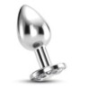 Plug Anal Joya Bijou Transparente Pequeño Crushious Con Bolsa Aterciopelada Gratis