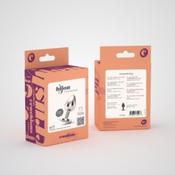 Plug Anale Gioiello Bijou Trasparente Piccolo Crushious Con Sacchetto Vellutato Gratuito