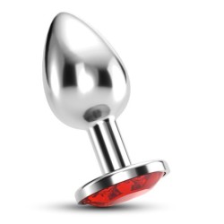 Plug Anal Joya Bijou Czerwony Duży Crushious Z Bezpłatnym Aksamitnym Woreczkiem