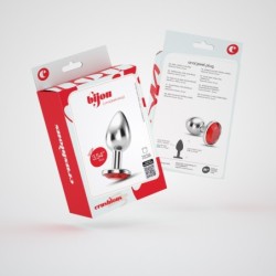 Plug Anale Gioiello Bijou Rosso Grande Crushious Con Sacchetto di Velluto Gratuito
