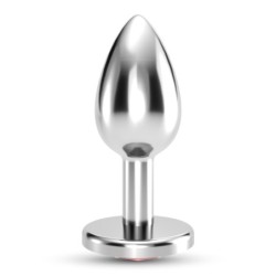Plug Anal Jóia Bijou Vermelho Médio Crushious Com Bolsa Aveludada Grátis