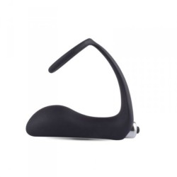 Vibrerende analplug med P-Ring Dark Side Sort