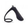 Plug Anal Vibratório Com Anel P-Ring Dark Side Preto