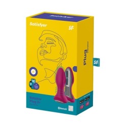 Plug Vibratório Rotator Plug 2+ Com App Satisfyer Fuscia