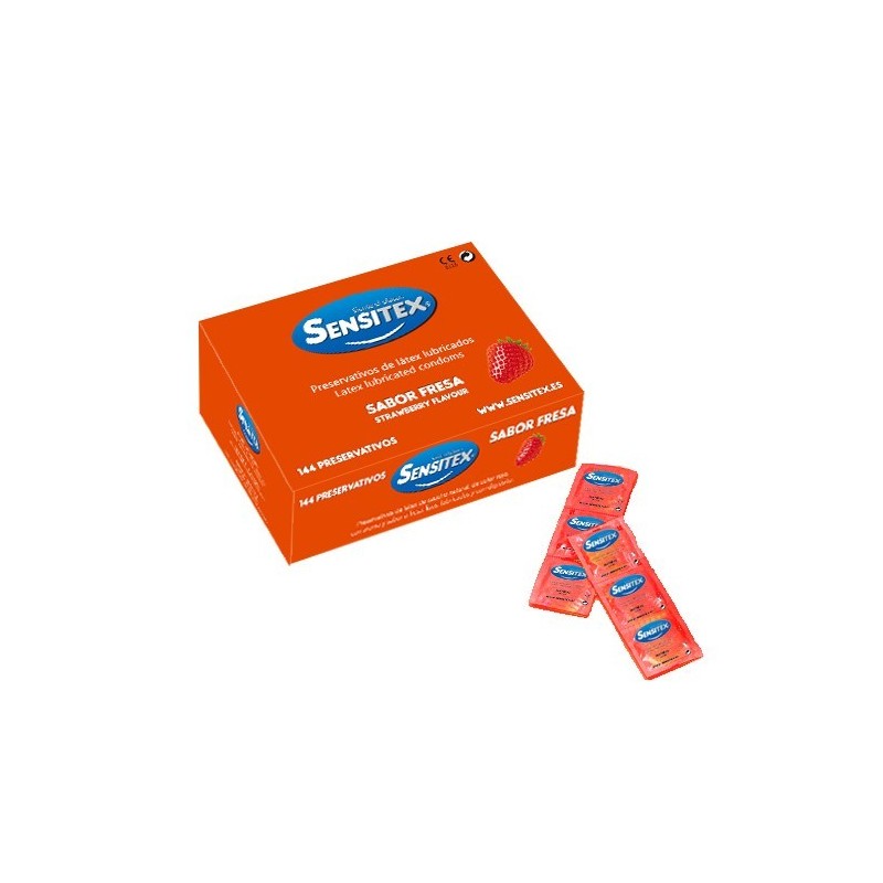 Preservativos Sabor Morango 144 Unidades Sensitex