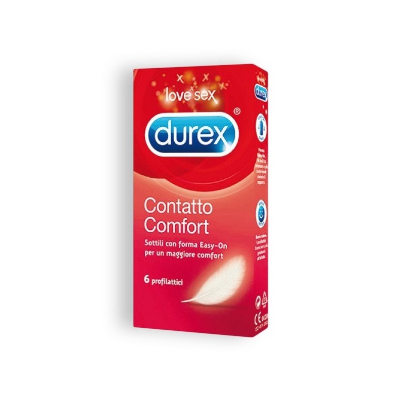 Durex Contatto Comfort prezervatyvai, 6 vnt.