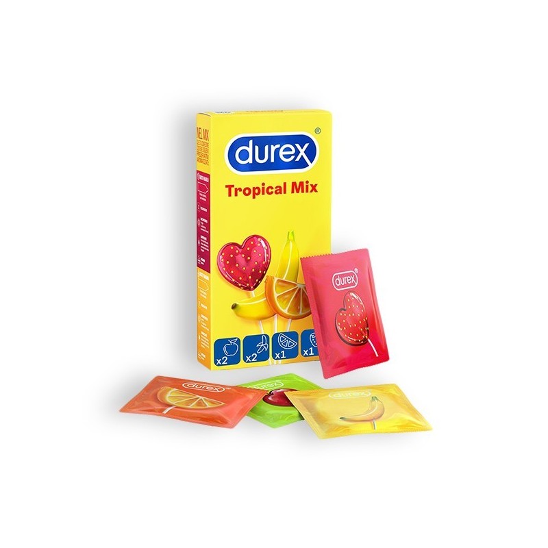 Préservatifs Durex Tropical 6 Unités Préservatifs Durex Tropical 6 Unités