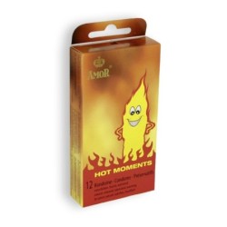 Preservativos Hot Moments 12 Unidades