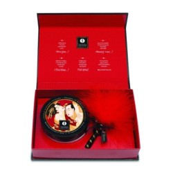 Pudrasto Mazilo za Telo z Okusom - Penina z Okusom Jagode - 2.65 Oz / 75 Gr - Shunga