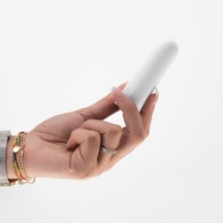 Quackers Uzlādējams USB Vibrējoša Bumbiņa Balta Crushious