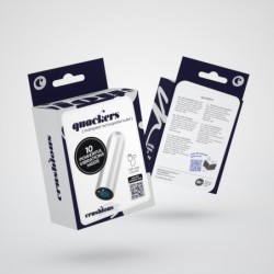 Quackers Bala Vibratória Recarregável Por USB Branca Crushious