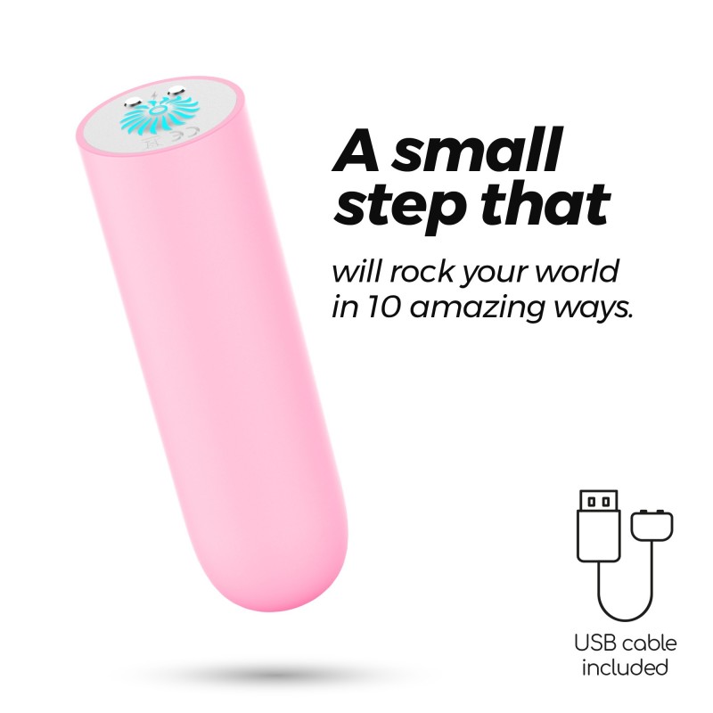 Quackers Oplaadbare Vibrerende Kogel Via Usb Roze Crushious
