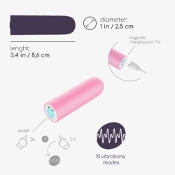 Quackers Genopladelig Vibrerende Kugle Via Usb Rosa Crushious