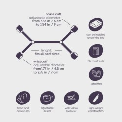 Restricții Universale Bed Restraints Crushious