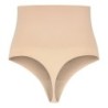 Nahtloser Tanga-Body Beige Größe S