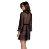 Amberly must ja kirg hommikumantel ja stringid 40-42 L/XL