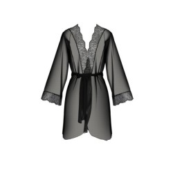 Amberly must ja kirg hommikumantel ja stringid 40-42 L/XL