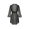 Halāts un stringi Amberly Melns Izmērs Queen Passion 48-50 4XL/5XL