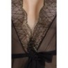 Halāts un stringi Amberly Melns Izmērs Queen Passion 48-50 4XL/5XL