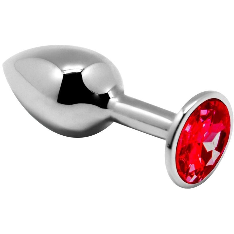 Anal Pleasure Mini Plug Metal Červený Velikost L