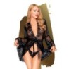 Must Hypnotic Penthouse hommikumantel ja stringid 42 XL