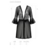 Leafa must hommikumantel ja stringid Eco Collection Passion 40-42 L/XL