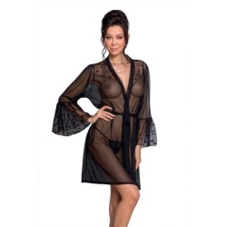 Lovelia melnais kaisles halāts un stringi 40-42 L/XL
