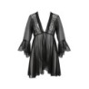 Peignoir Et String Primula Noir Eco Collection Passion 40-42 L/XL