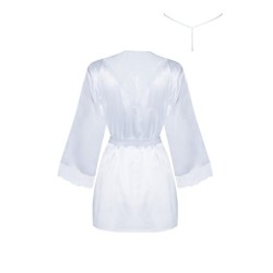 Peignoir et String Sherie Blanc Beauty Night Fashion 36-40 S/L