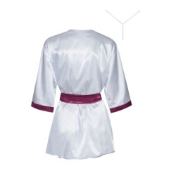 Župan a tanga Summer Stříbrná Beauty Night Fashion 36-40 S/L