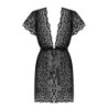 Szlafrok Giully Obsessive Czarny 36-38 S/M