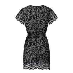 Giully Obsessive fekete köntös 36-38 S/M