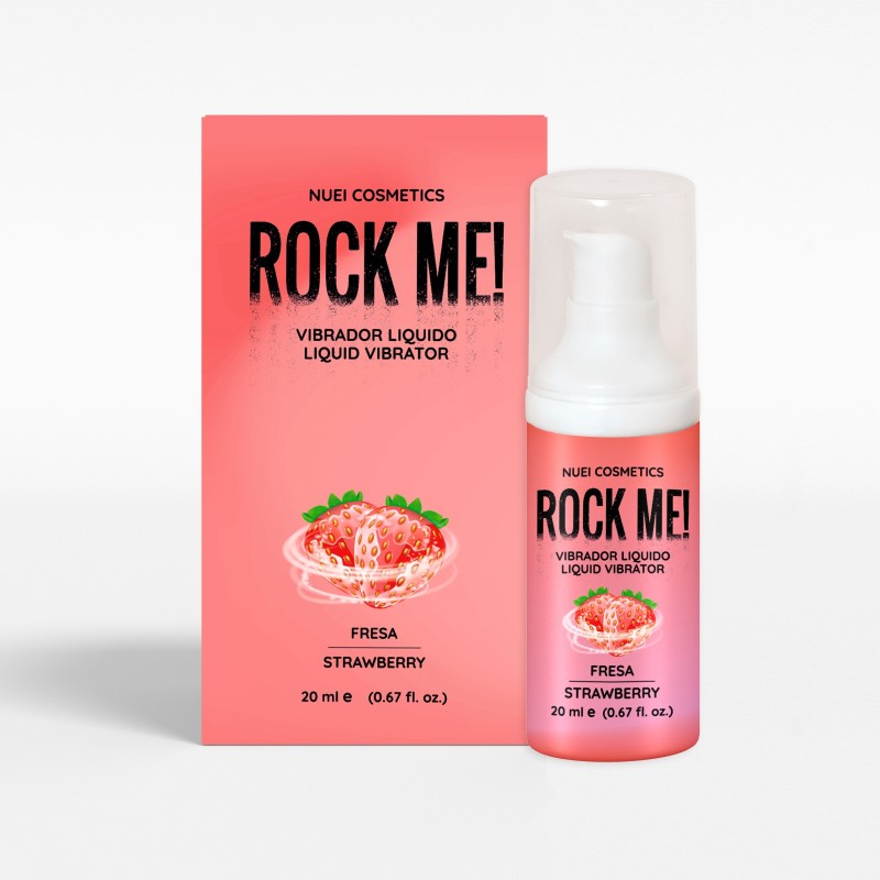 Vloeibare Vibrator Rock Me! Aardbei 20 Ml Nuei