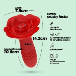 Anālā rotaļlieta Romeo ar šūpošanās kustību un tālvadības pulti Crushious