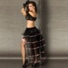 Faldilla Cr-3442 Negra I Rosa 40 L