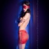 Rok en oogmasker Cr-4190 Rood 42 XL