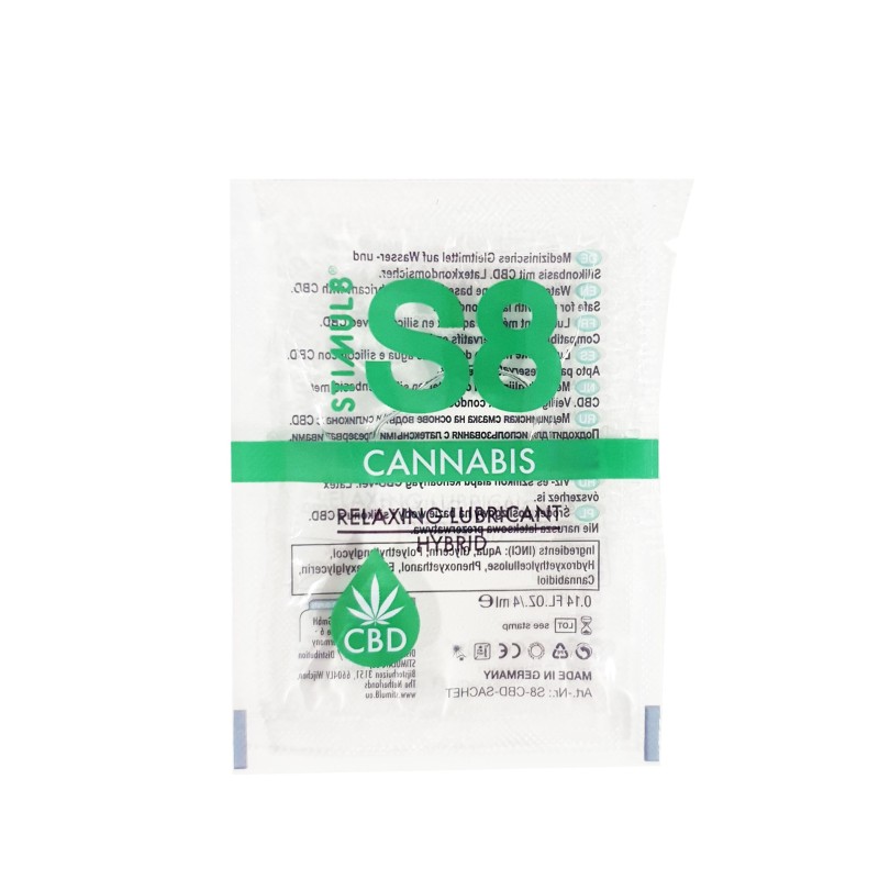 Sobre De Lubricante Híbrido Con Efecto Relajante S8 Hybrid Cannabis Relaxing Stimul8 4Ml