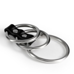 Saruman Ensemble De 3 Anneaux Péniens En Métal Crushious