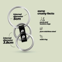 Saruman Crushious Metalliset Penisrenkaat, 3 kpl