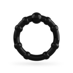 Set di Anelli Pene Triple Bead Neri Crushious