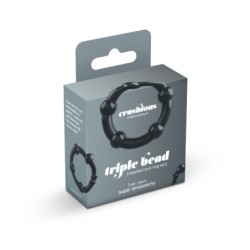 Комплект Пръстени За Пенис Triple Bead Черни Crushious
