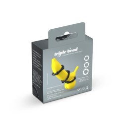 Zestaw Potrójnych Pierścieni Na Penisa Z Koralikami Crushious, Kolor Czarny