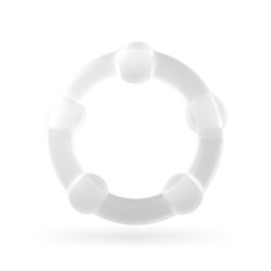 Zestaw Potrójnych Pierścieni Na Penisa Z Koralikami Crushious Transparentnych