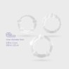 Set di Anelli Pene Triple Bead Trasparenti Crushious