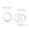 Set di Anelli Pene Triple Bead Trasparenti Crushious